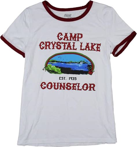 Friday The 13th Women S Camp Crystal Lake Counselor Girl S Ringer T