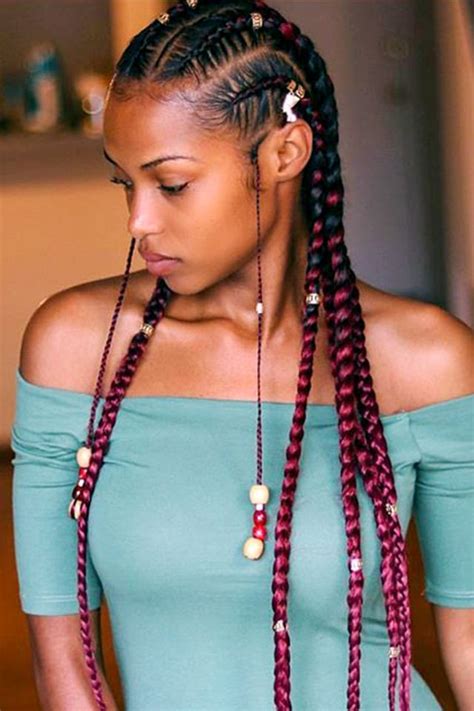 Cornrows with beads make the simple bun look more intriguing. 13 Hairstyles With Beads That Are Absolutely Breathtaking ...