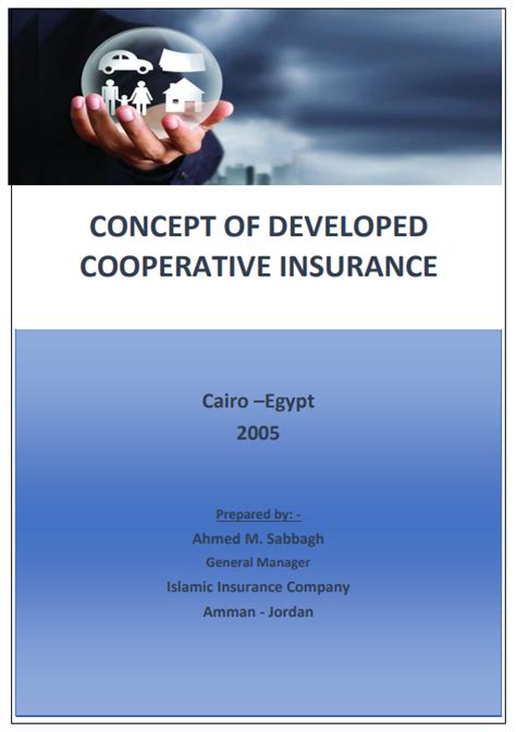 Concept Of Developed Cooperative Insurance Takaful