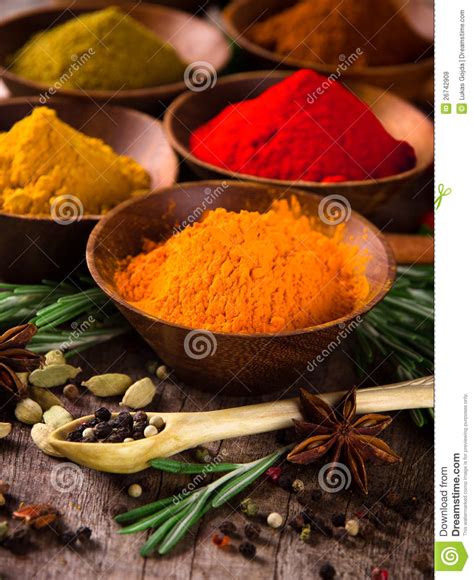 Assorted Spices Stock Photo Image Of Herb Garlic Coriander 26742908