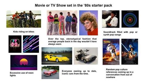 Movie Or Tv Show Set In The 80s Starter Pack Rstarterpacks