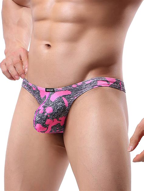 Ikingsky Mens Camouflage Thong Underwear Big Pouch T Back Under Panties Enhance Ebay