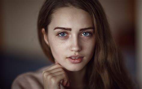 Hintergrundbilder Gesicht Frau Modell Porträt Tiefenschärfe Lange Haare Blaue Augen