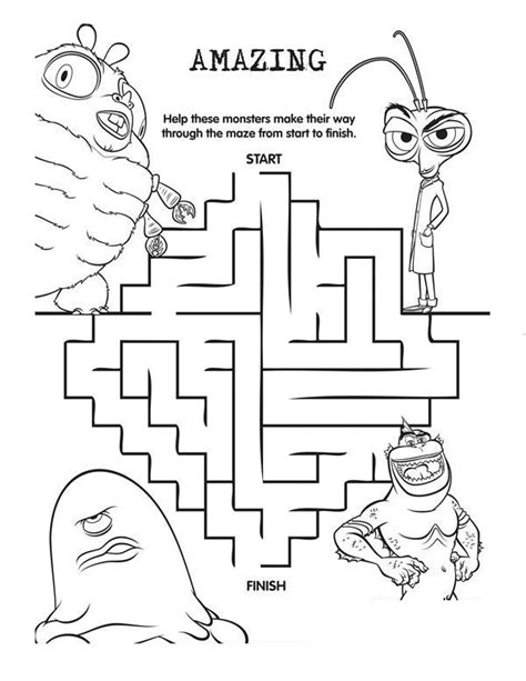 Alien head coloring pages monsters vs aliens new monster coloring pages for your site monsters vs aliens cartoons. Monster Vs Aliens Maze Coloring Page : Color Luna