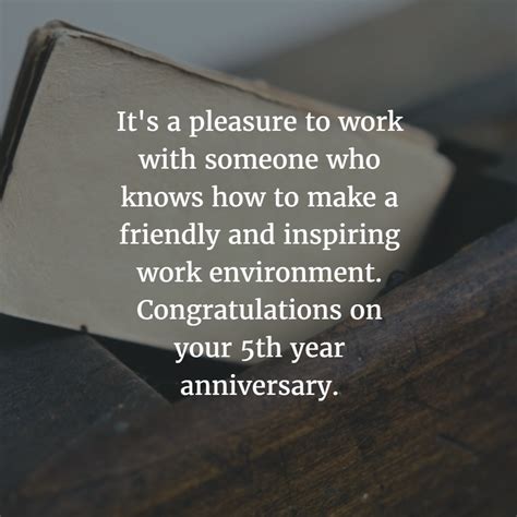 20 years of working for the same company! 28 Best Work Anniversary Quotes for 5 Years - EnkiQuotes