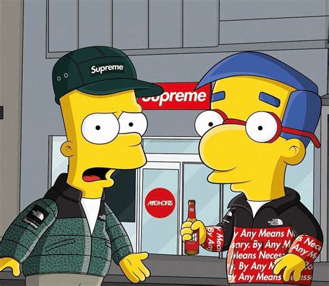 1080p Computer Hd Computer Bart Simpson Supreme Wallpaper