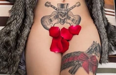 Naked Woman With Guns N Roses Tattoos Pygear Com