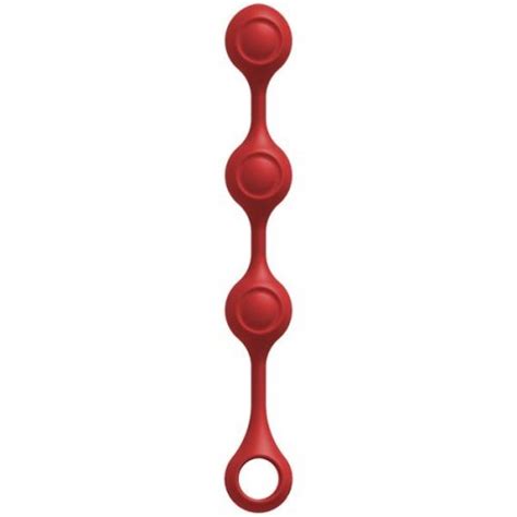 Kink Anal Essentials Weighted Silicone Anal Balls Red Sex Toys At