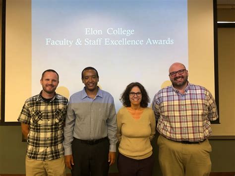 Elon College Recognizes 2019 Faculty Excellence Award Winners Today At Elon Elon University