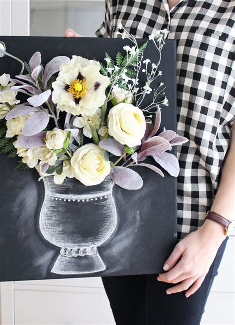 Combine Flowers With Chalk Art To Create This Stunning 3 D Flower