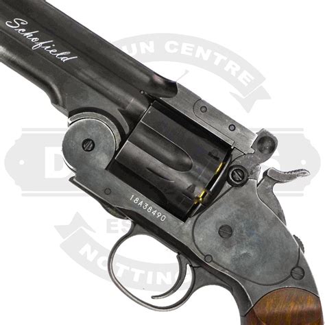 Asg Schofield 6in Revolver Aged Black And Wood 45mm Bb Air Pistols New