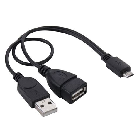 Micro Usb To Usb 20 Male And Usb 20 Female Host Otg Converter Adapter