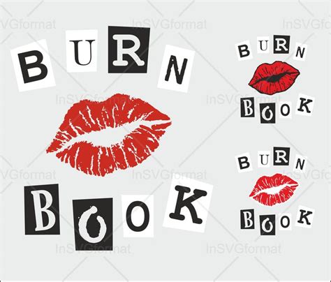 Cover Mean Girls Burn Book Svg Vector Clipart Burn Book