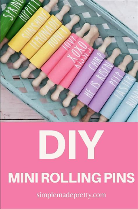 Diy Mini Rolling Pins In 2020 Rolling Pin Crafts Farmhouse Rolling