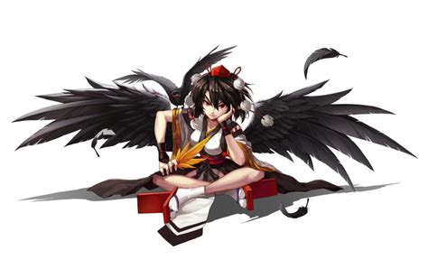 Shinebell Shameimaru Aya Touhou Absurdres Highres Girl Alternate Costume Bird Black