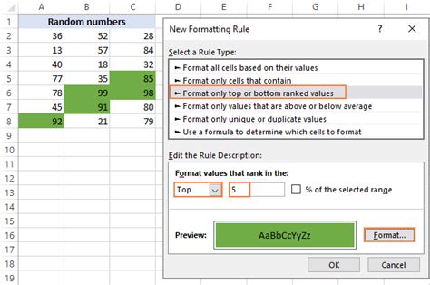 How To Use Excel To Highlight The Highest Value In A Range Of Cells