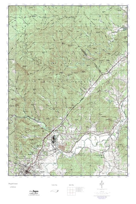 Mytopo Pisgah Forest North Carolina Usgs Quad Topo Map