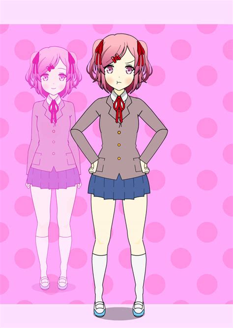 Ddlc Natsuki Cute On The Outside By Sillykitty423 On Deviantart