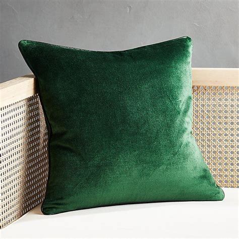 18 Emerald Crushed Velvet Pillow With Feather Down Insert Reviews