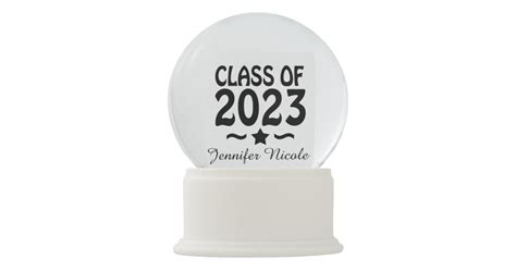Class Of 2023 Star Graduation Snow Globe Zazzle