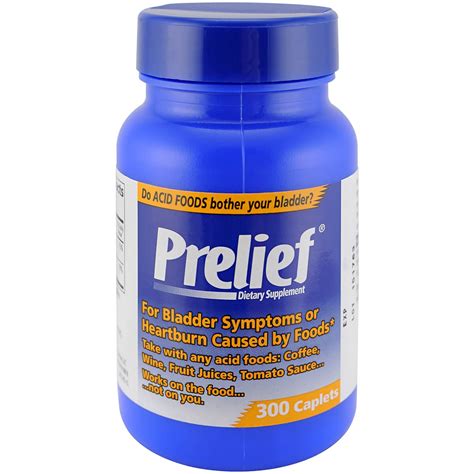 PRELIEF - Acid Reducer Dietary Supplement - 300 Caplets - Vitamin ...