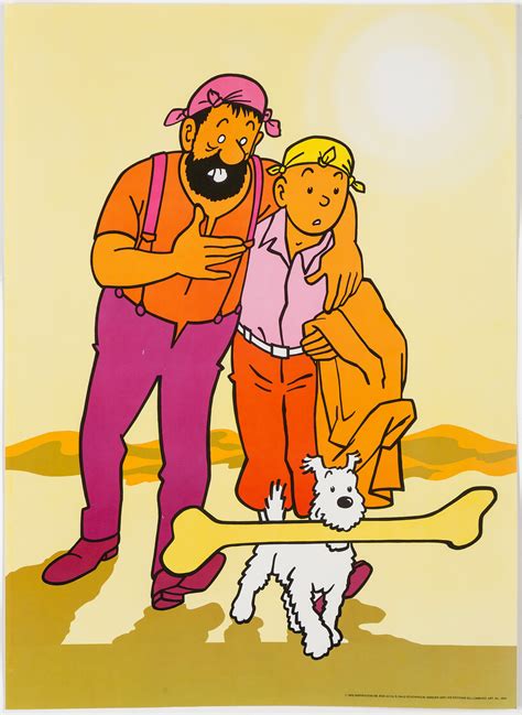 Four Of Tintin Posters From Inspiration Ab Stockholm 1970 Bukowskis