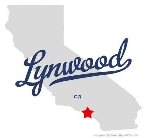 Map Of Lynwood California Ca Lynwood California Lynwood California
