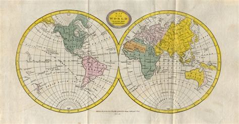 Old World Auctions Auction 119 Lot 39 Map Of The World From The