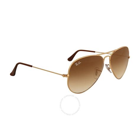 ray ban aviator 58mm light brown gradient sunglasses rb3025 001 51 58 14 aviator ray ban