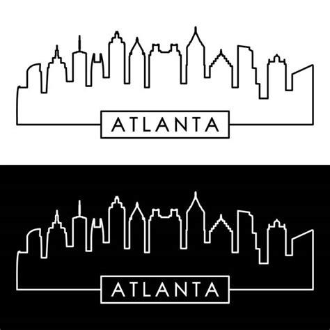 Atlanta Skyline Illustrations Royalty Free Vector Graphics And Clip Art