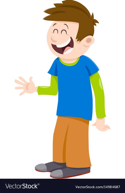 Kid Boy Cartoon Character Royalty Free Vector Image
