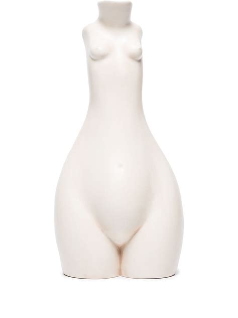 Buy Anissa Kermiche Tit For Tat Tall Candlestick Holder Neutrals At