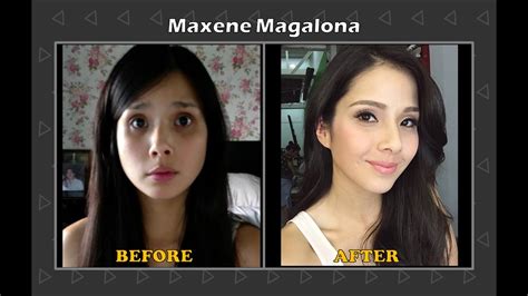 Filipina Celebrities Before And After Makeup Transformation Youtube