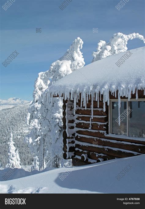 Snow Covered Cabin Image And Photo Free Trial Bigstock