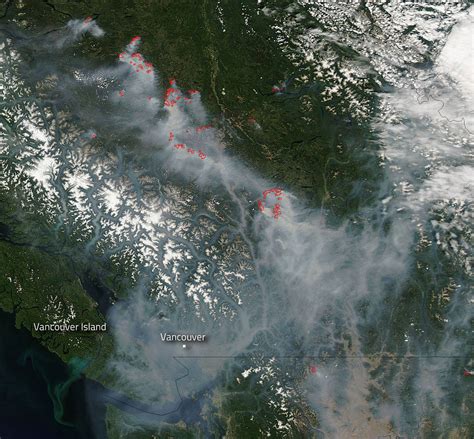 The bc wildfire service posts information on current wildfire activity. BC Wildfire Smoke Looks Massive From Outer Space