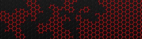 5120x1440 Resolution Black And Red Hexagon 5120x1440 Resolution