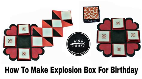 How To Make Explosion Box For Birthday Explosion Box Tutorial Step