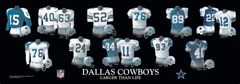 Over the years, as the nation grew, uniforms too have evolved to fit the times and take advantage of changes in tactics and technology. Dallas Cowboys Uniform and Team History | Heritage ...