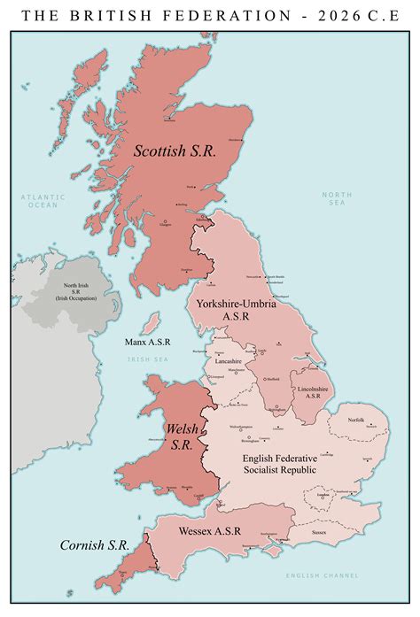 Administrative Subdivisions Of The British Federation Rimaginarymaps