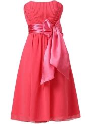 Strapless Cocktail Party Bridesmaid Dress With Bowknot Azbro Com