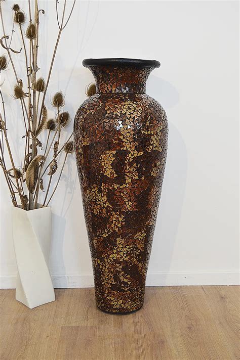 Maison Tall Floor Standing Vase Tall Ceramic Vase Tall White Vase Tall Black Vase 60 Cm