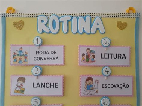 Painel De Rotina Educacao Infantil Produtos Elo7