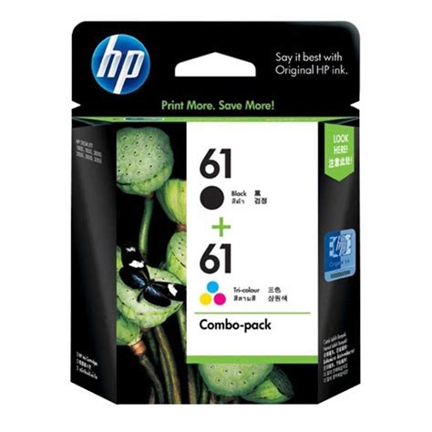 Buy Hp 61 Black Tri Colour Ink Cartridge Combo Pack At Mighty Ape Nz