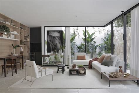 Botanical Living Room Interior Design Ideas