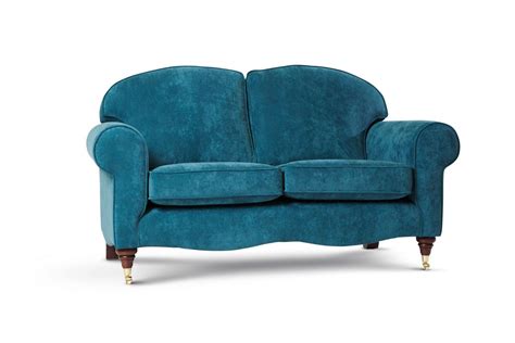 Luxury Teal Velvet Victorian Sofa By Delcor Handmade In Britain Blue