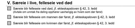 Særeie i live, felleseie ved død? – Advokatfirmaet Wulff