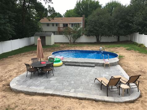 Transform Your Small Backyard With A Semi Inground Pool Decoomo