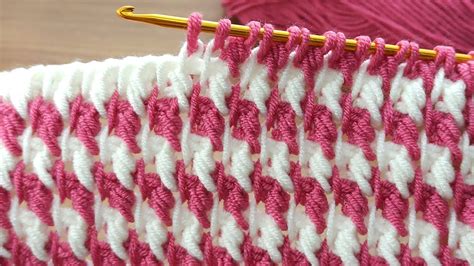 İncredİble 💯👌 Two Color Super Easy Tunisian Crochet Baby Blanket For