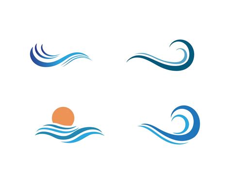 Wave Water Logo Beach Vector 595463 Vector Art At Vecteezy