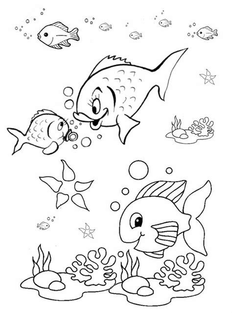 Free printable preschool coloring pages. Fish Coloring Pages for Preschool - Preschool and Kindergarten